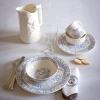 Ceramics Fayencerie Gien Oiseau Bleu Monochrome
